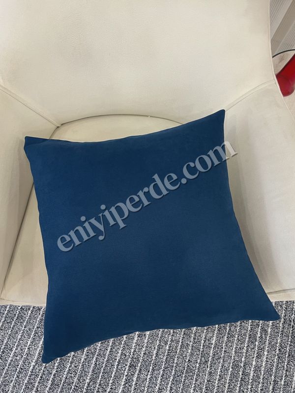(lacivert) LACİVERT Renk 45X45 Ölçü Petek Dokuma Yumuşak Yapılı Kırlent Kılıf Fiyatları, Özellikleri ve Yorumları - 2