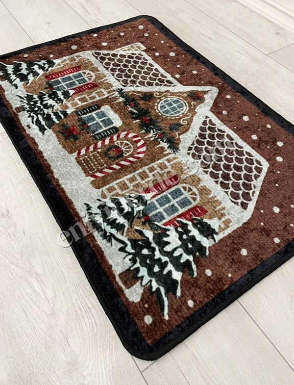 (kahverengi) Yılbaşı Temalı Kapıönü Ağaç Altı Paspası Kahve (60x90) Fiyatları, Özellikleri ve Yorumları - 5