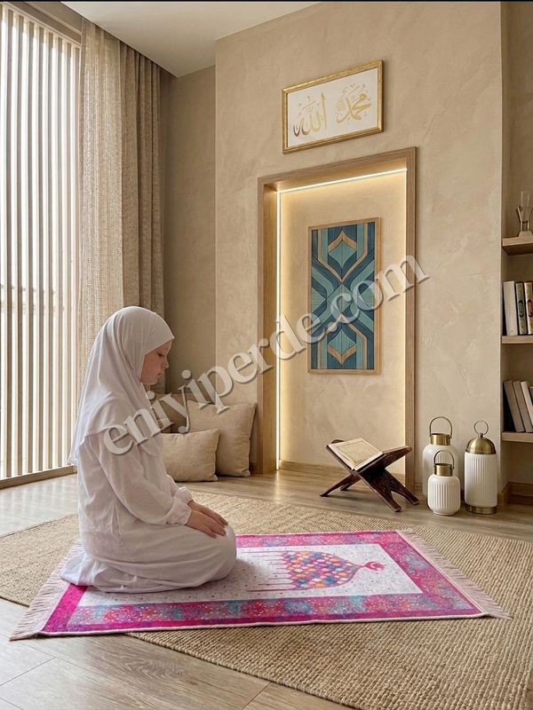 (pembe) Çocuk Seccadesi (50x80 Ebat) Fiyatları, Özellikleri ve Yorumları - 2