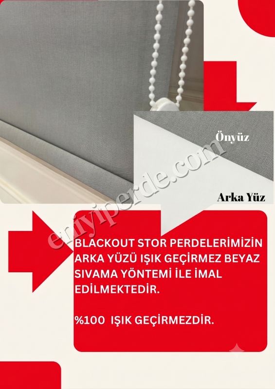 (gri) Gri Blackout Karartma Stor Perde Yüksek Kalite % 100 Işık Geçirmez Fiyatları, Özellikleri ve Yorumları - 5
