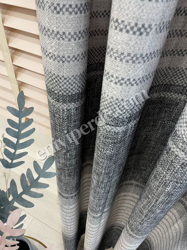 (koyu-gri) KOYU GRİ-Bordür Geçişli 1/3 Sık Pile Yumuşak Dokulu Fon perde Fiyatları, Özellikleri ve Yorumları - 4