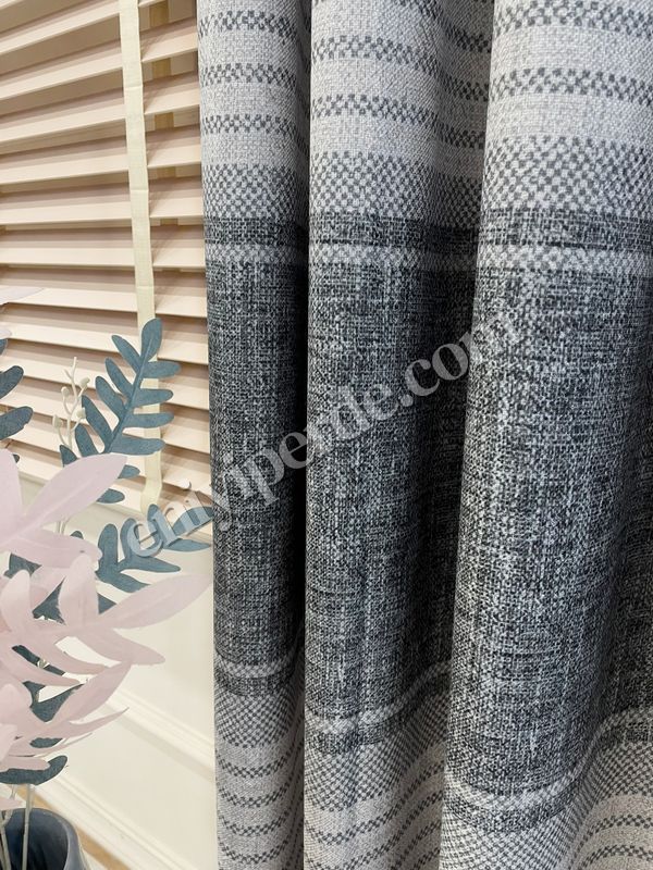 (koyu-gri) KOYU GRİ-Bordür Geçişli 1/3 Sık Pile Yumuşak Dokulu Fon perde Fiyatları, Özellikleri ve Yorumları - 5