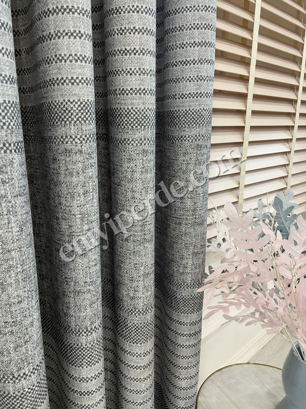(acik-gri) AÇIK GRİ- Bordür Geçişli 1/3 Sık Pile Yumuşak Dokulu Fon perde Fiyatları, Özellikleri ve Yorumları - 5