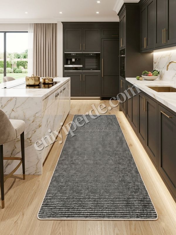 (siyah) Modern Siyah Renk Lateks Taban Salon ve Yolluk Antre Halı Fiyatları, Özellikleri ve Yorumları - 5