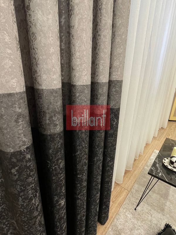 (gri) Liva Florus Model 1/2,50 Pile Fon Perde - 3