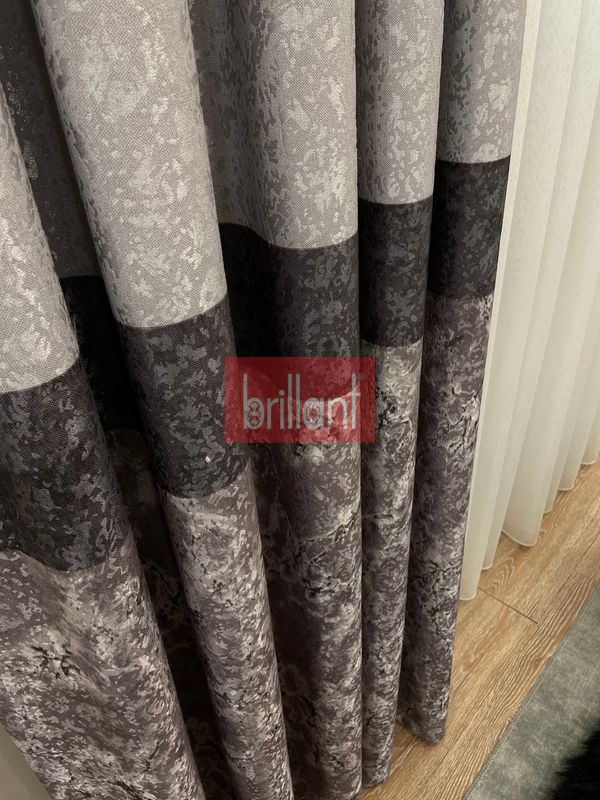 (kahverengi) Liva Florus Model 1/2,50 Pile Fon Perde - 3