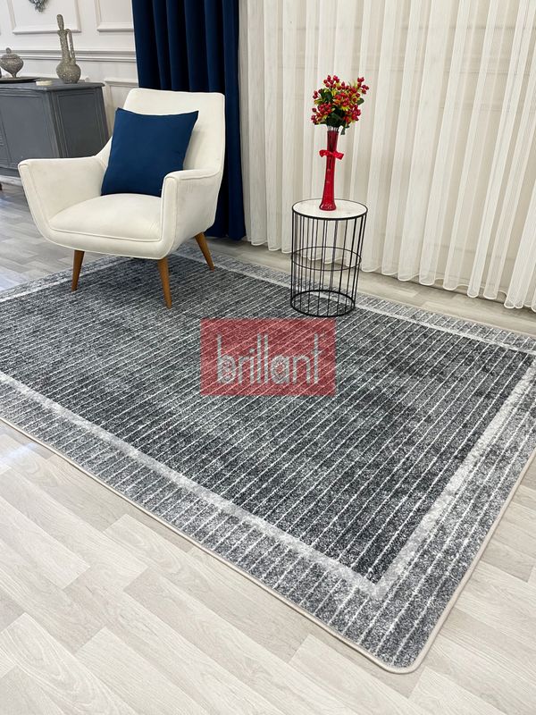 (gri) İskandinav Tarzı  Kaymaz Taban Sisal Görünüm Yolluk Halı - 4