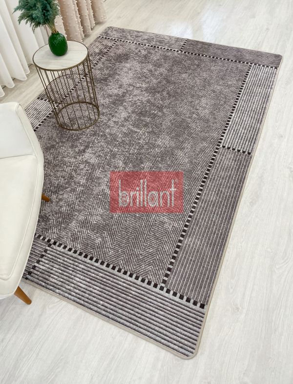(vizon) VİZONKAHVE Jüt Sisal Görünüm Kaymaz Taban Yolluk Halı - 2