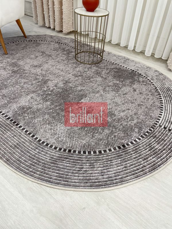 (vizon) VİZONKAHVE Jüt Sisal Görünüm Kaymaz Taban Halı - 5