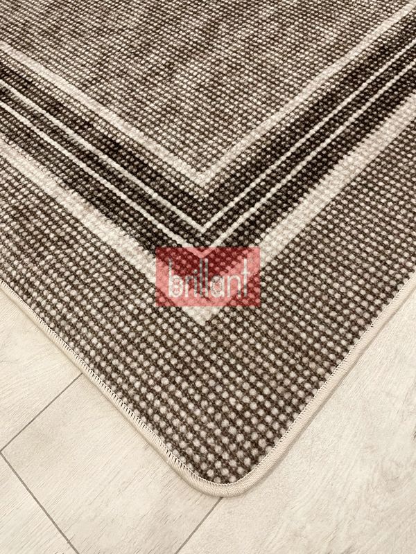 (kahverengi) Sisal Hasır Görünümlü Lateks Taban Yolluk Antre Halı - 3