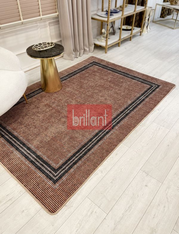 (acik-kahverengi) Sisal Hasır Görünümlü Lateks Taban Yolluk Antre Halı - 5