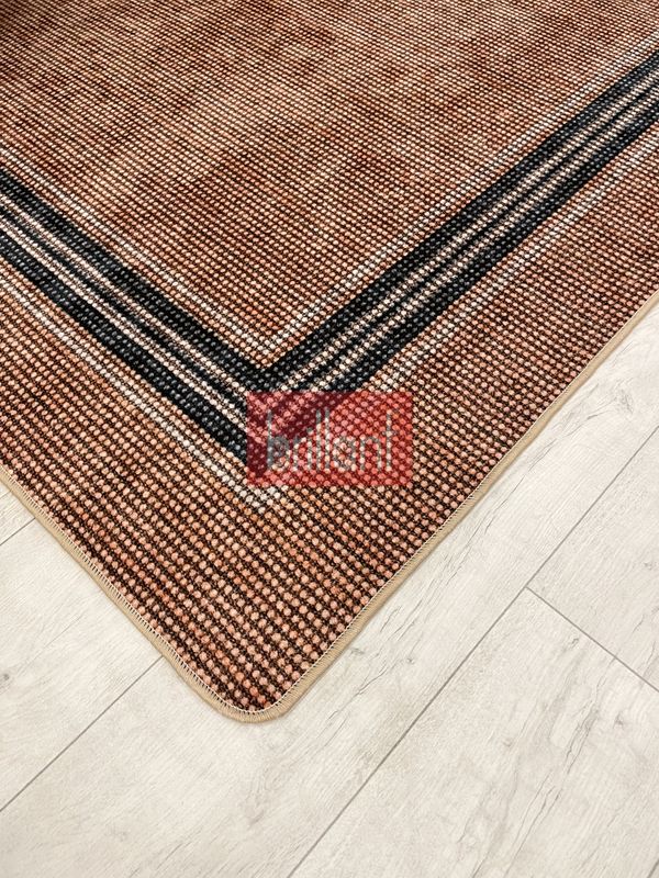 (acik-kahverengi) Sisal Hasır Görünümlü Lateks Taban Yolluk Antre Halı - 6