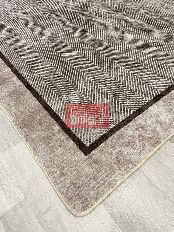 (bej) BEJ KAHVE Jüt Sisal Görünüm Bordürlü Kaymaz Taban Yolluk Mutfak Halı - 2