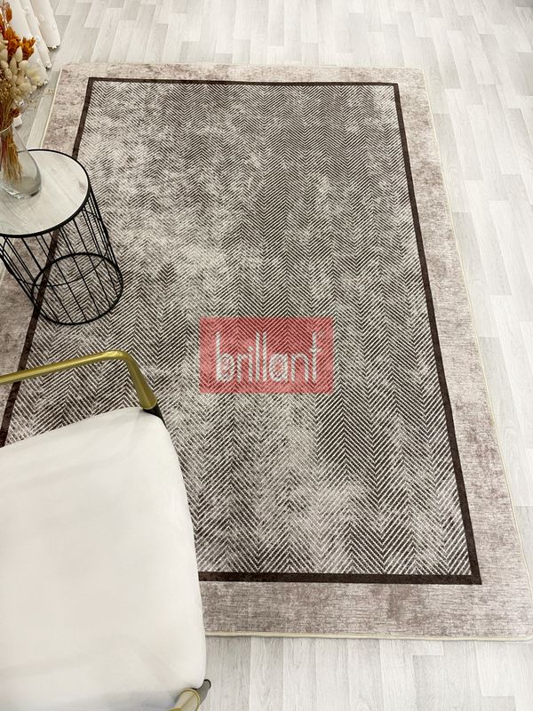 (bej) BEJ KAHVE Jüt Sisal Görünüm Bordürlü Kaymaz Taban Yolluk Mutfak Halı - 3