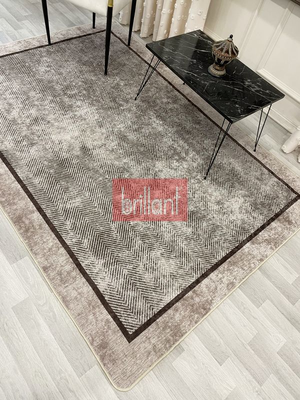 (bej) BEJ KAHVE Jüt Sisal Görünüm Bordürlü Kaymaz Taban Yolluk Mutfak Halı - 4