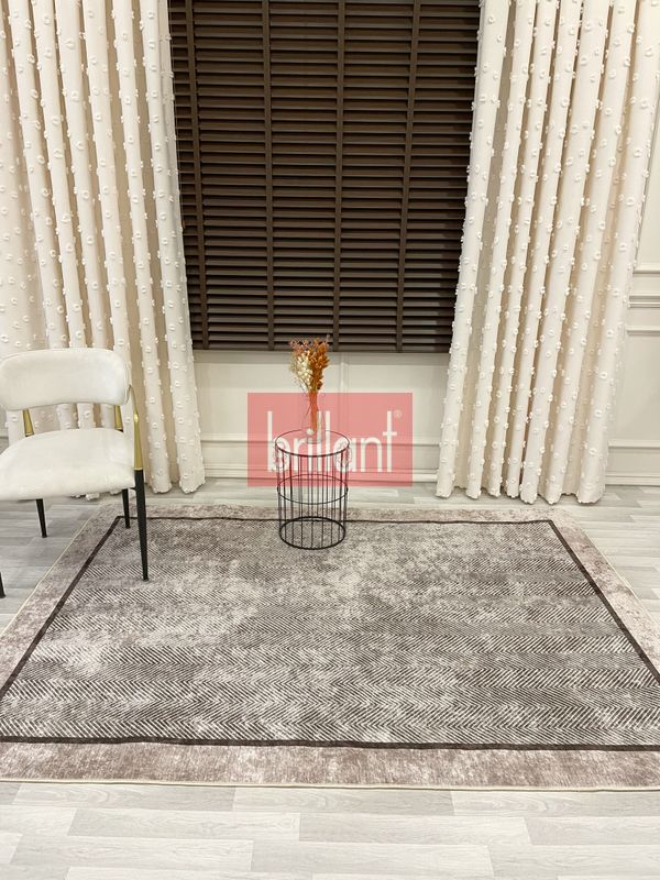 (bej) BEJ KAHVE Jüt Sisal Görünüm Bordürlü Kaymaz Taban Yolluk Mutfak Halı - 5