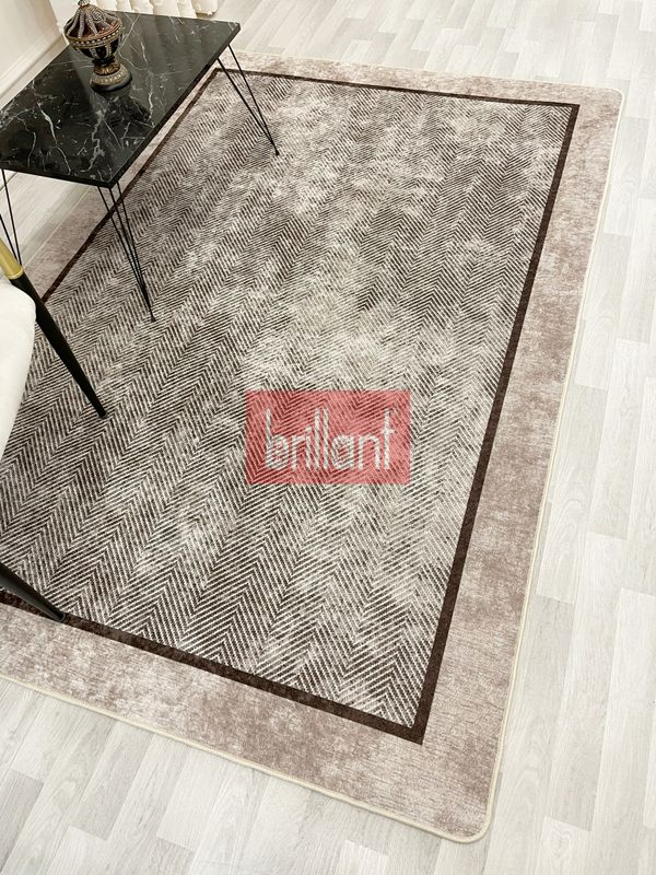 (bej) BEJ KAHVE Jüt Sisal Görünüm Bordürlü Kaymaz Taban Yolluk Mutfak Halı - 6