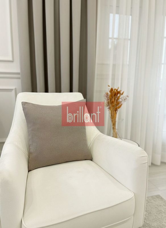 (acik-kahverengi) LATTE KAHVE Renk 45X45 Ölçü Petek Dokuma Yumuşak Yapılı Kırlent Kılıf - 3