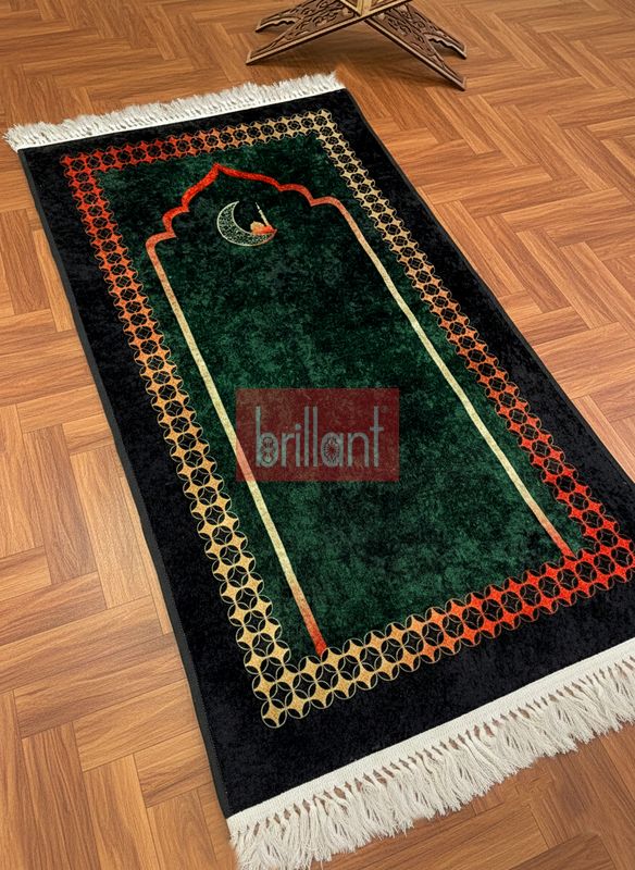 (yesil) Seccade Saçaklı Yeşil (lateks Taban) - 2