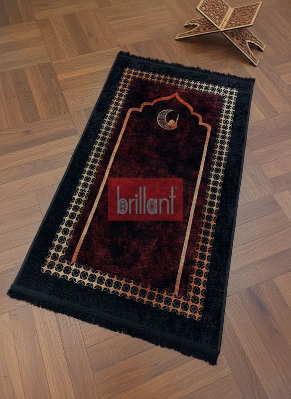 (bordo) Seccade Saçaklı Bordo (lateks Taban) - 2