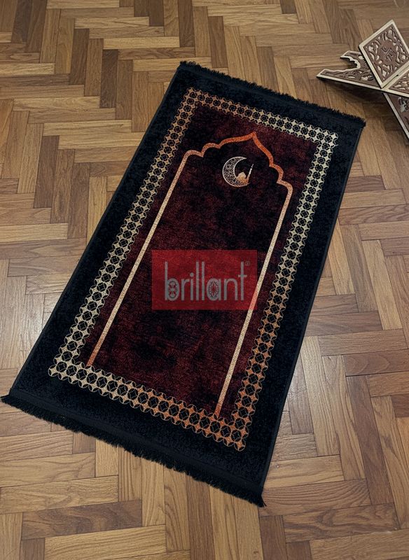 (bordo) Seccade Saçaklı Bordo (lateks Taban) - 3