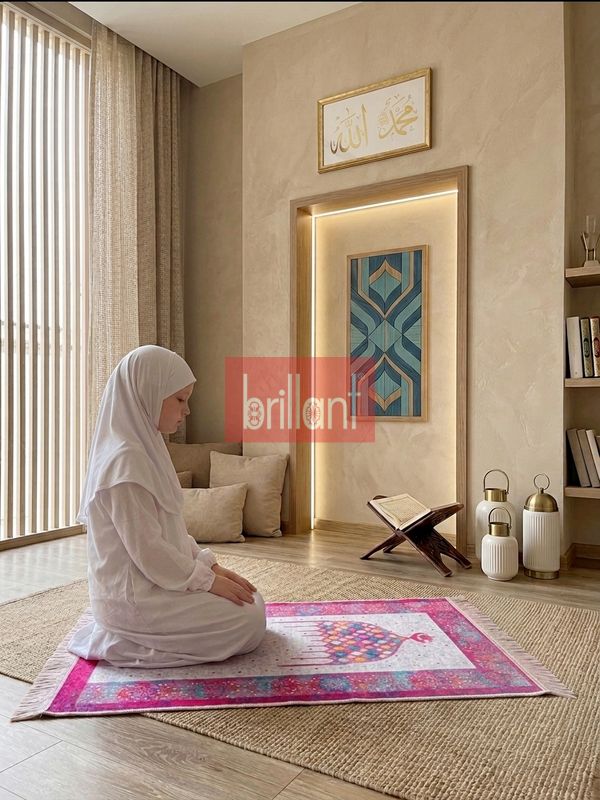 (pembe) Çocuk Seccadesi (50x80 Ebat) - 2