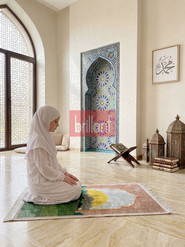 (kahverengi) Çocuk Seccadesi (50x80 Ebat) KAHVERENGİ - 2