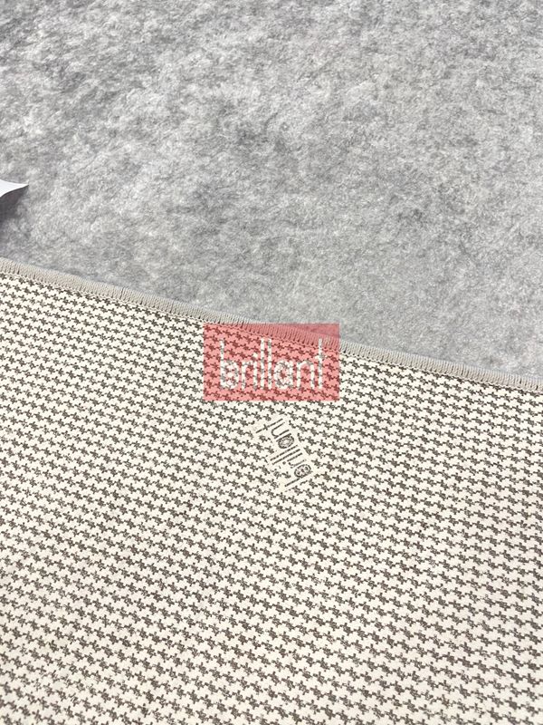 (gri) Çerçeveli Lateks Taban Salon Antre Halı - 6