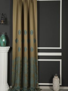 Vaviono Damask Desenli Fon Perde Turkuaz 9221-529 Vaviono Damask Desenli Fon Perde Turkuaz 9221-529