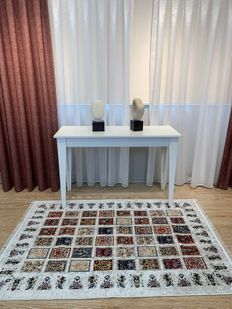 Şönil Görünüm Saçaklı Etnik Kilim Halı Şönil Görünüm Saçaklı Etnik Kilim Halı